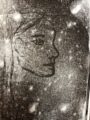 Beispielfoto, zu sehen ist das gemalte Profil einer weiblich gelesenen Person